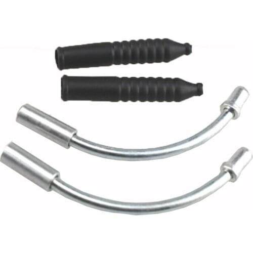 2pcs Bicycle V Brake Cable Guide Noodles Plastic Sleeves Boots Protector Hose Bend Tube Pipe MTB Mountain Bicycle Accessories