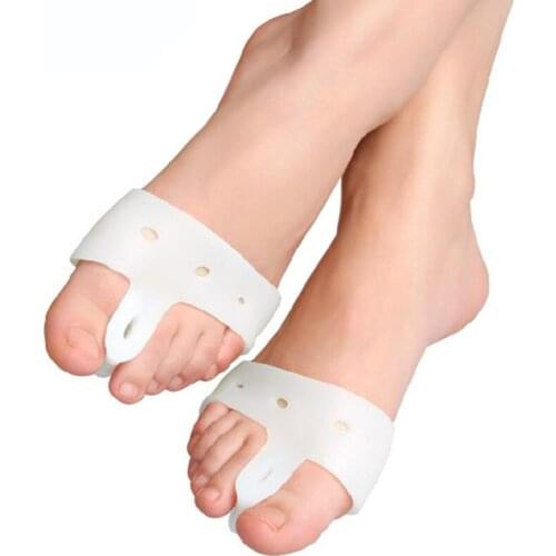 2pcs Silicone Toe Separators Stretchers Alignment Overlapping Toes Orthotics & Hammer Toes Orthopedic Cushion Feet Care Insoles