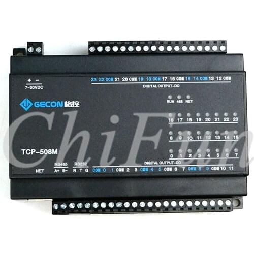 24DO channel relay output card RJ45 Ethernet Modbus TCPIP industrial controller IO module RS232 RS485 Ethernet module