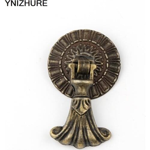 54*37mm 20PCS Antique Pattern Combination Pendant Handle Traditional Retro Furniture Drawer Cupboard Handle Knob Bronze Pull