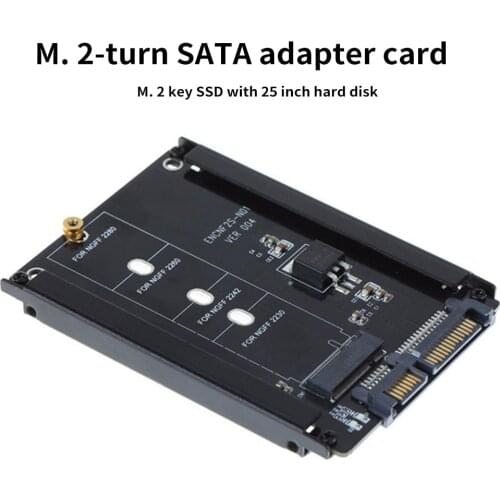 M.2 NGFF MSATA SSD To 2.5” SATA 3.0 Adapter 2 In 1 Converter Card For PC Laptop 22 Pin Computer Card Module Board with Screws