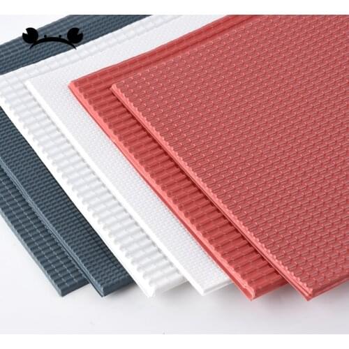 2pcs DIY Handmade Building Model Material Building Wall Decoration Culture Stone PVC White Staggered Brick 295x198mm