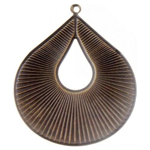 Free shipping Retail 10Pcs Bronze Filigree Flower Wraps Connectors Metal Crafts Gift Decoration DIY Findings 67x56mm