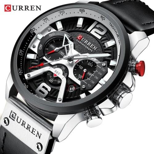 Watches Men Fashion Watch Luxury Brand CURREN Sports Wristwatch Casual Quartz Business Watch Man Clock Waterproof 30 M Reloj