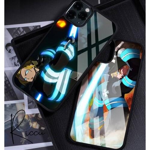 Fire Force Arthur Boyle Anime Phone Case Rubber for iPhone 12 11 Pro Max XS 8 7 6 6S Plus X 5S SE 2020 XR 12 Mini case