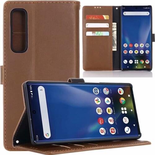 For Fujitsu F-52A TD-LTE JP Case Retro Crazy Horse Wallet Leather Case With Stand For Fujitsu Arrows NX9 5G F-52A TD-LTE JP