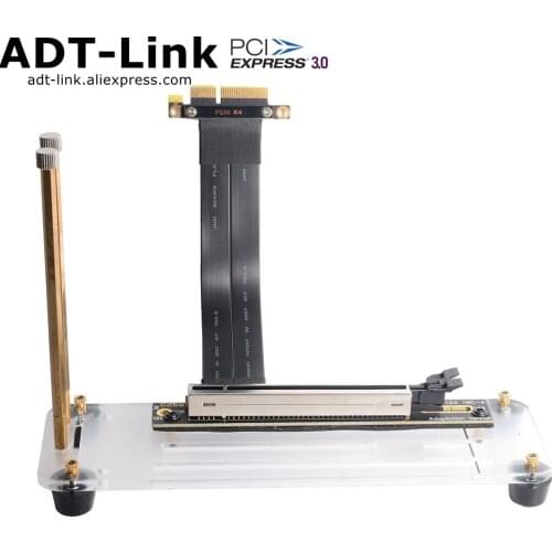 GTX GPU Graphics Card Base ATX Case PCI-e External Bracket GTX1080TI Gen3.0 PCIe 4x To 16x Riser Extender Cable Graphics vertica
