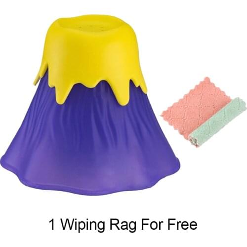 Volcano Microwave Cleaner Household Oven Steam Cleaner Refrigerator Cleaner Kitchen Cleaning Tool W/ A Free Kitchen Wiping Rag