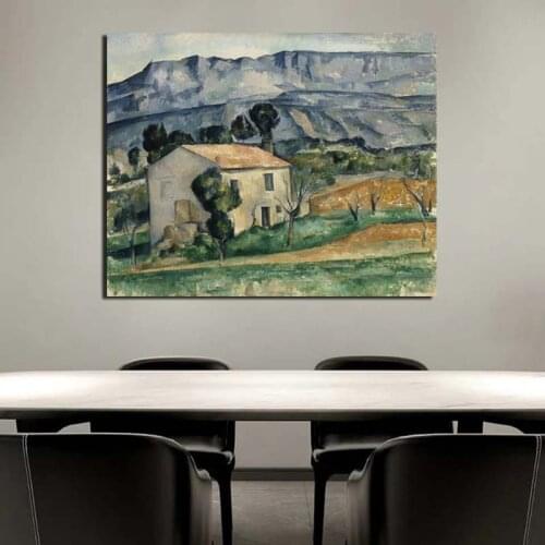 Paul Cezanne House Wall Art Canvas Painting Posters Prints Modern Painting Wall Picture For Living Room Home Decoration Artwork