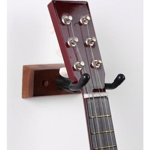 Wall Mount Guitar Hanger Hook Holder Wooden Stand Display Rack for Acoustic Guitar Ukulele Violin Bass Guitar Accessories