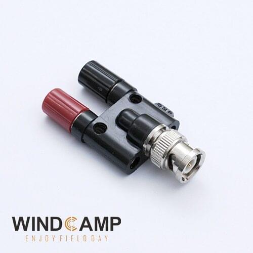 NEW 2pcs BNC Male Plug to Two Dual Banana Female Jack Coaxial RF Adapter Connector