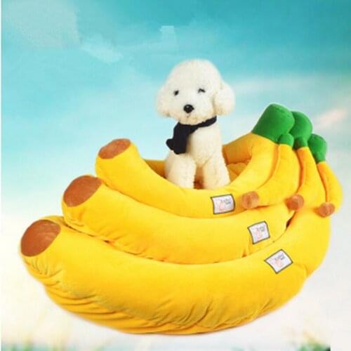 2016 New Banana washable pet kennel cat litter nest bed dog bed pet bed pet kennel pet supplies Size S M L Free shipping