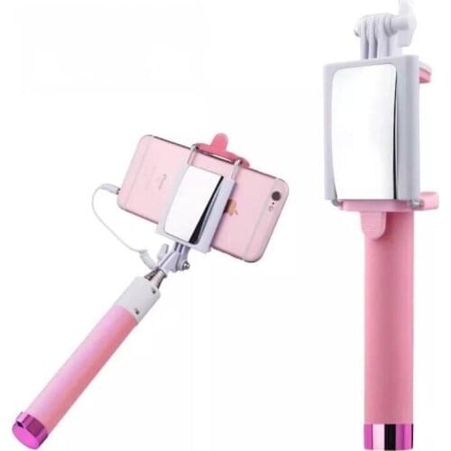 Brand New 2019 Extensivel Selfie Stick Monopod Cable Holder for iPhone Android smartphone monopod Hot