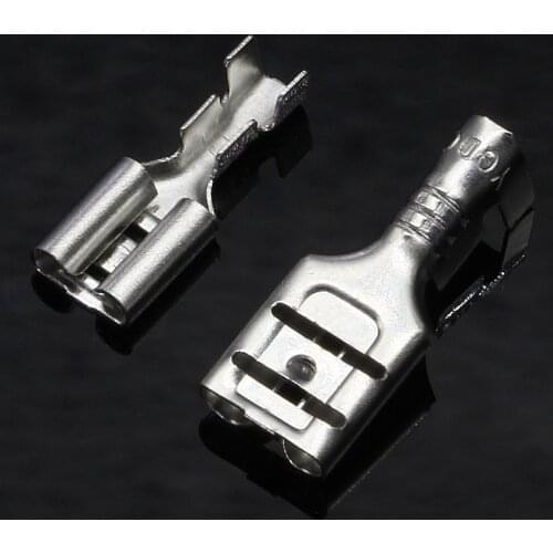 200PCS/100Pairs Male/Female Spade Crimp Terminals Electrical Insulating Sleeve Wire Wrap Connector for 22-16 AWG 0.5mm2-1.5mm2