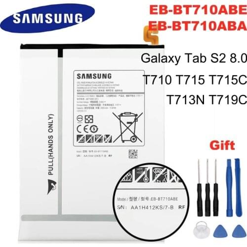 SAMSUNG Original Tablet EB-BT710ABA EB-BT710ABE battery For Samsung Galaxy Tab S2 8.0 SM-T710 T713 T715/C/Y T719C T713N 4000mAh