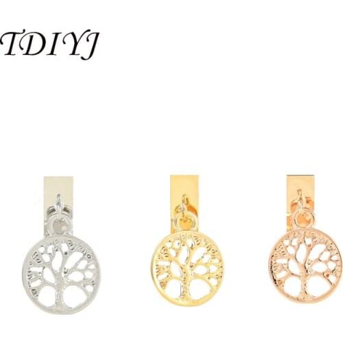 TDIYJ 12Pcs Newest Charms Keeper DIY Metal Life Tree Keys for Mesh Leather Wrappable Keeper Bracelet for Women Jewelry Gifts