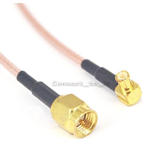 SMA-MCX Extension Cord MCX Male Rightangle to SMA Male RG316 Adapter Coaxial Pigtail Cable 15cm 20cm