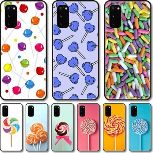 Delicious candy Phone Case For Samsung Galaxy Note S21 20 10 9 E Lite UW Ultra 5G PRO Black Shell Cover