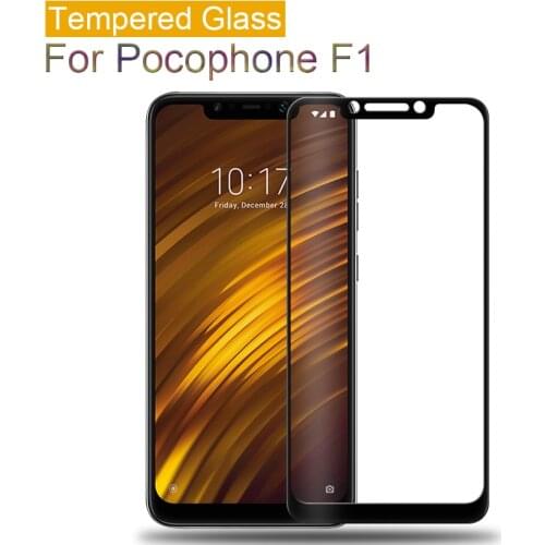 For Xiaomi Pocophone F1 Tempered Glass Screen Protector On xiami xiomi Pocophone Pocofone Pocofon F1 Protective Glass Film Case