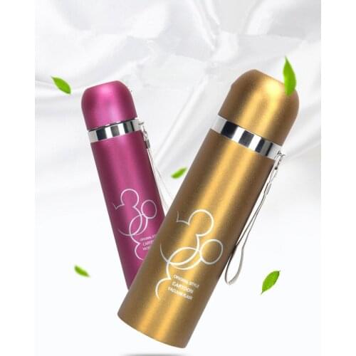 1PC Thermos Fashion Tea Cup Stainless Steel Insulated Water Bottle Thermo cup Garrafa Termica Sport Travel Vacuum Cup KD 1454