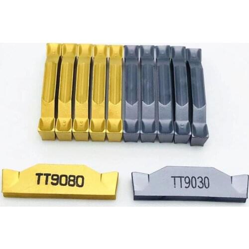 10PCS TDC3 TT9030 TDC3 TT9080 High-quality carbide slotting blade 3MM machine tool accessories CNC lathe parts tool TDC3