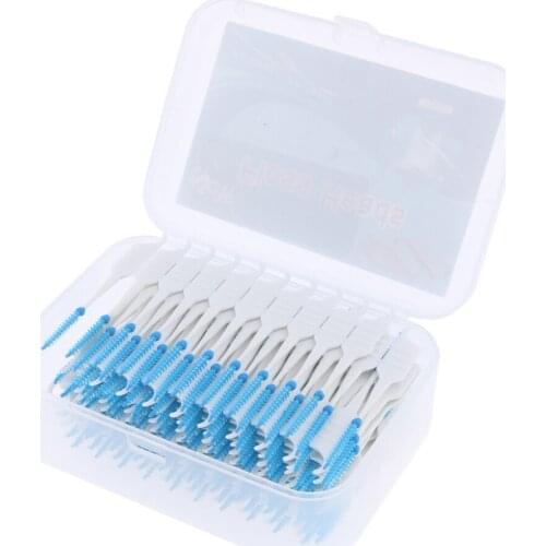 200pcs Inter Brush Tooth Pick Flosser Toothpick Stick Tool Set