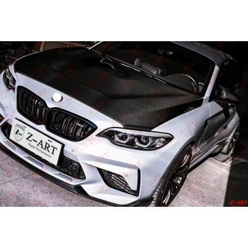 2015-2019 Z-ART for BMW M2 GTS M2 CS engine bonnet carbon fiber engine cover for BMW F87 M2 carbon fiber engine hood