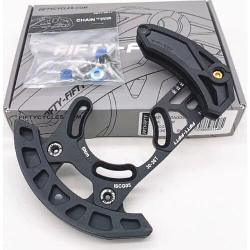 FIFTY-FIFTY AM DH 1X Series bicycle chain guide steady ISCG05 dental plate disc protection tensioner use for 30-36 Chainring