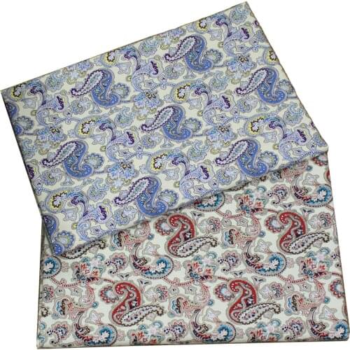 50cm*150cm Retro Thicken Bamboo Joints Cotton Paisley Canvas Fabric For Tablecloth Curtain Sofa DIY Sewing Home Textile