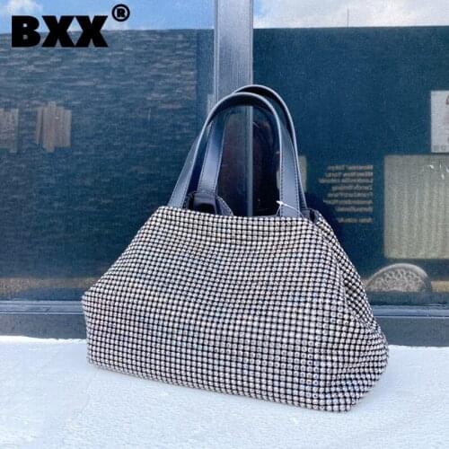 [BXX] Women New Branded Sliver Diamonds Luxury Handbag All-match For Ladies Crossbody Shoulder Bag Fashion Trending 2021 GF0181