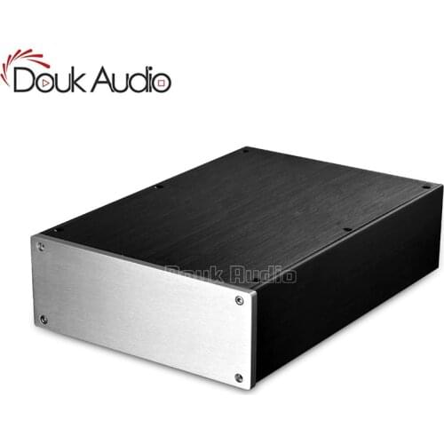 Douk Audio Blank Aluminum Chassis Preamp Case Amplifier Enclosure DAC Audio Encasement Case