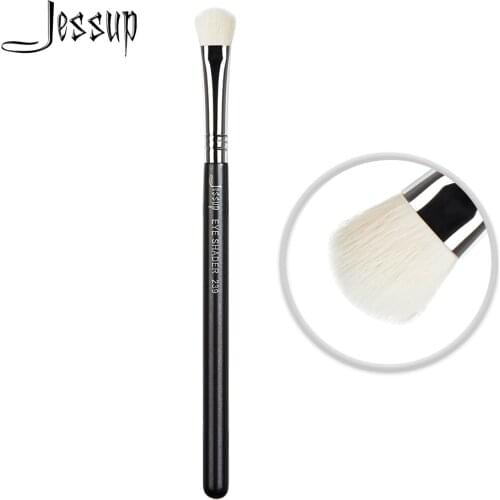 Jessup Black / Silver Eye shading brush Make up Synthetic Hair Eyeshadow Wooden handle 239