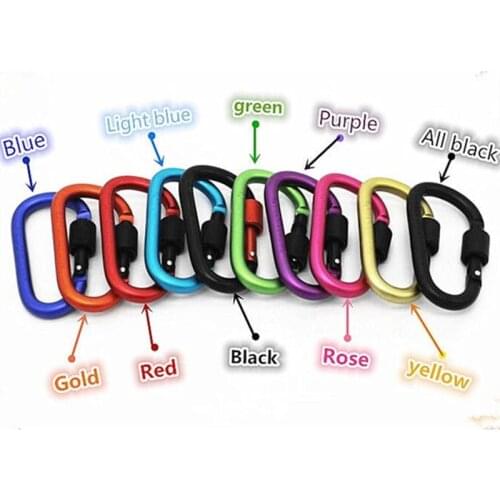 Carabine Outdoor Kit 1PC Camping Equipment Alloy Aluminum Survival Gear Camp Mountaineering Hook EDC Mosqueton Carabiner