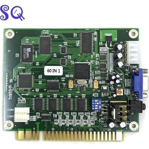 Jamma 60 in 1 Classical Game PCB for Cocktail Arcade Machine UP right Arcade Machine Donkey Kong Pacman