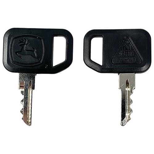 2PCS Ignition Keys AM131841 131841 For John Deere 300 400 GT GX LX 130 160 165 Gator 4X2 6X4 622 600 1800 2020 2030A 850D 855D