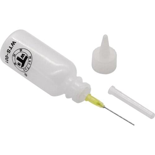 MasterXu WTS-001 50ml Needle Tip Plastic Rosin Bottle Cleaning Liquid Flux Alcohol Oil Dispenser Plastic Hand Bottle Cleaner DIY