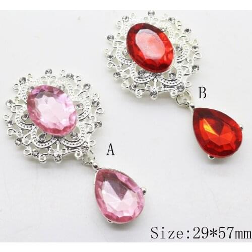 Fashion 6pc silver shiny brooch rhinestone button Wedding invitations Decoraation Flatback clothing metal button DIY Accessories