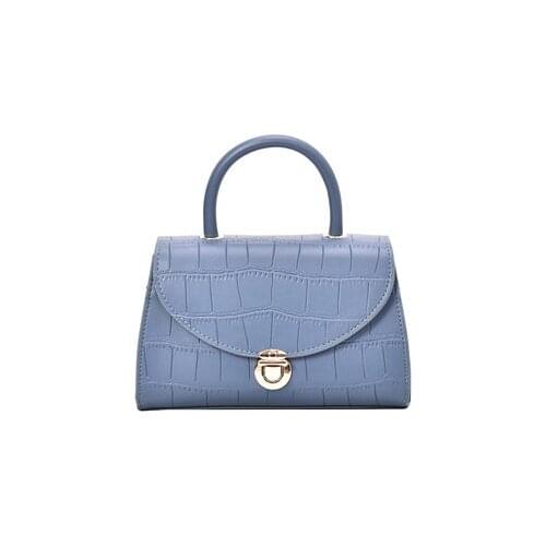 Fashion Bag Women Tote Casual Solid Flap Leather Wild Shoulder Bag Messenger Bag Vintage Crocodile Pattern Handbags Female