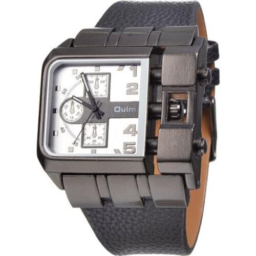 Fashion Designer Brand OULM 3364 Sports Watches Men Rectangle Watch for Big Wrist Relogio Masculino Marca Original Esportivo