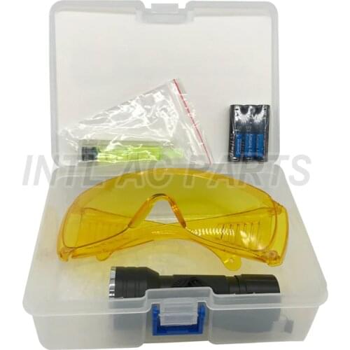 Auto ac Parts Tool Kit Fluorescent Lamp Flashlight with Fluorescent Glasses kit Water/Corrosion/Shock Resistant