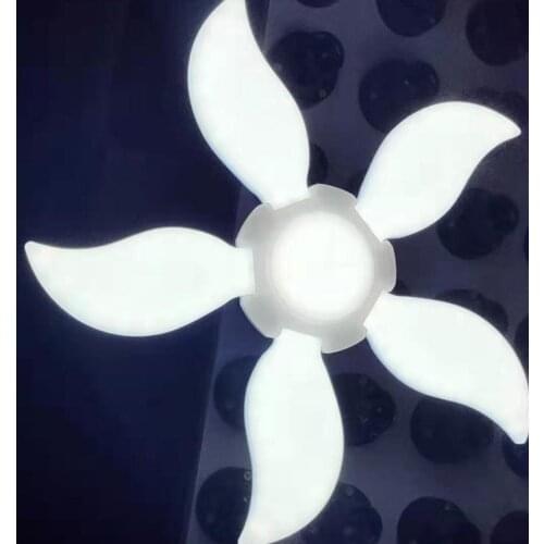 New Super Bright Folding LED Five-fan Garage Light 2835 75-90W Cold Light Constant Current E27 Screw Mouth Flying Saucer Light