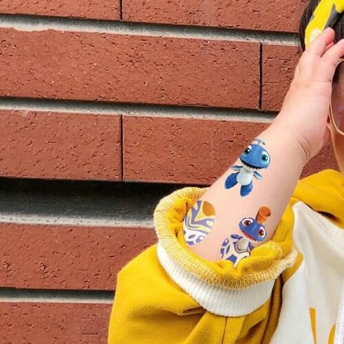 Wholesale Carton Styles Egg Plan Serial Little Monster Kid Body tattoo Sticker Children Arm Waterproof temporary tattoo 500pcs