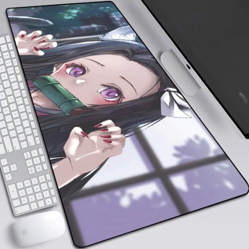 Ghost Slayer Blade Oversized Anime Notebook Computer Keyboard Pad Quality Mouse Pad Anime Cartoon Game Mouse Pad Computer Keyboa
