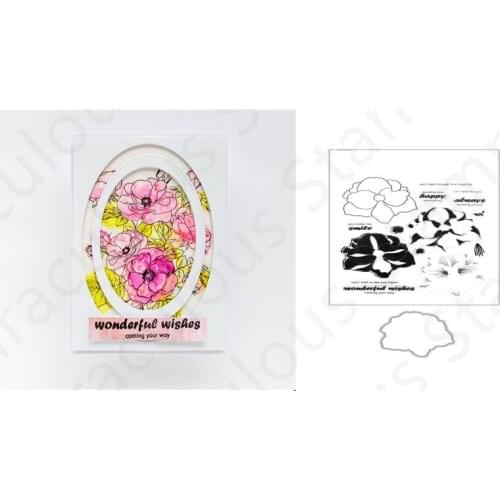 Christmas Flower Clear Metal Cutting Dies Handmade for DIY Photo Album Decoration Scrapbooking Embossing Template Stamp