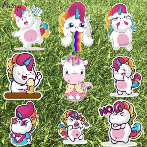 Pulaqi Rainbow Watercolor Horse Iron On Heat Transfer Printing Patches Sticker Washable Paste For Kids Clothes DIY Appliques F
