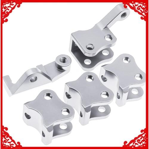 RCAWD 5pcs machined alloy link mounts set for 1-10 RGT 86100 86110 FTX5579 Outback Fury crawler parts