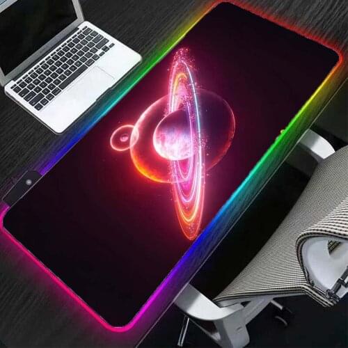 RGB mouse pad player animation LED PC laptop desktop computer desk pad large mousepad lighting keyboard color led