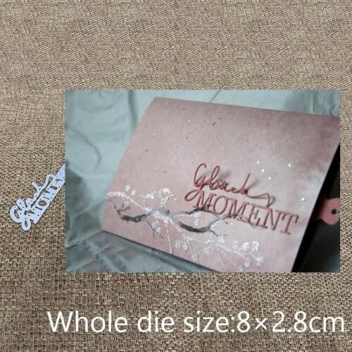 New Design Craft Metal Cutting Die cut die German luck moment letters scrapbooking Album Paper Card Craft Embossing Die Cuts