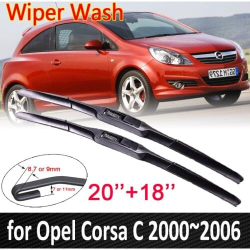 For Vauxhall Opel Corsa C 2000~2006 Front Window Windscreen Wipers Car Wiper Blade Car Accessories 2001 2002 2003 2004 2005