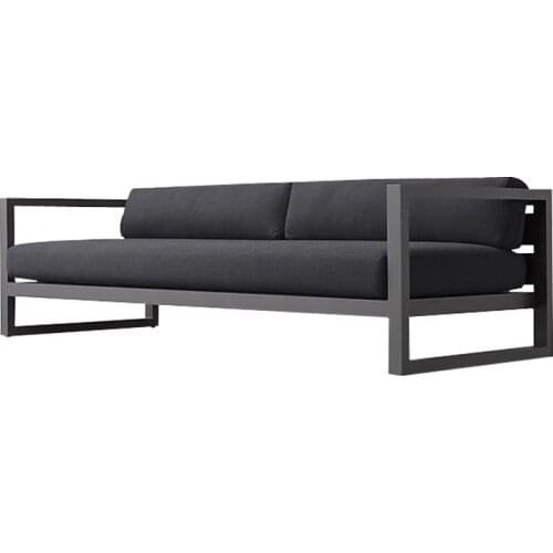 Outdoor Rattan Sofa Combination Sun Room Leisure Open-air Courtyard Aluminum Alloy Double Garden